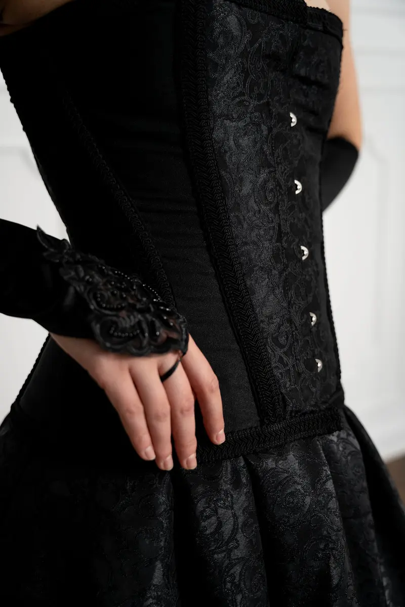 Foto 6 von 6 – Korsett „Jacquard de Luxe“ - black