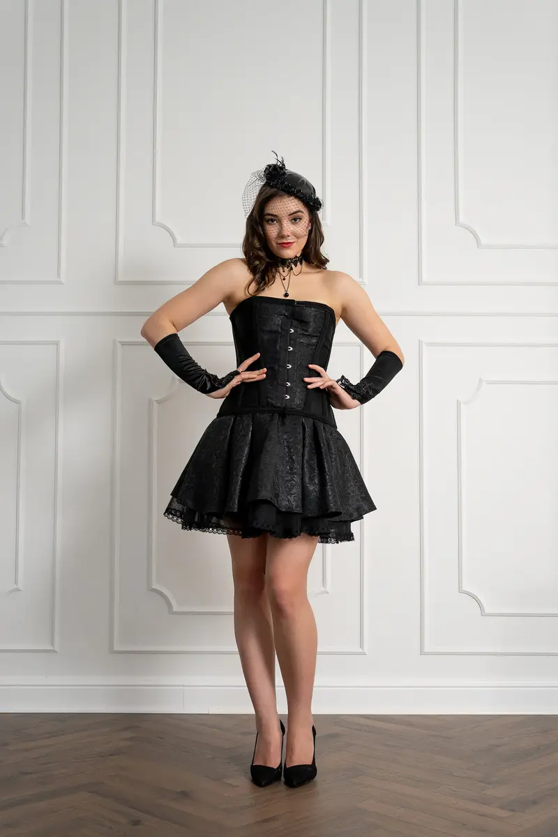 Foto 3 von 6 – Korsett „Jacquard de Luxe“ - black