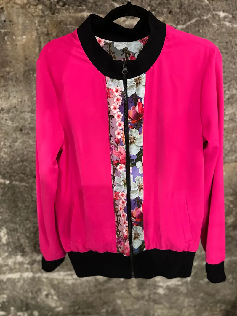 Photo 5 of 6 – Blouson “Peacock Luxury” pink reversible