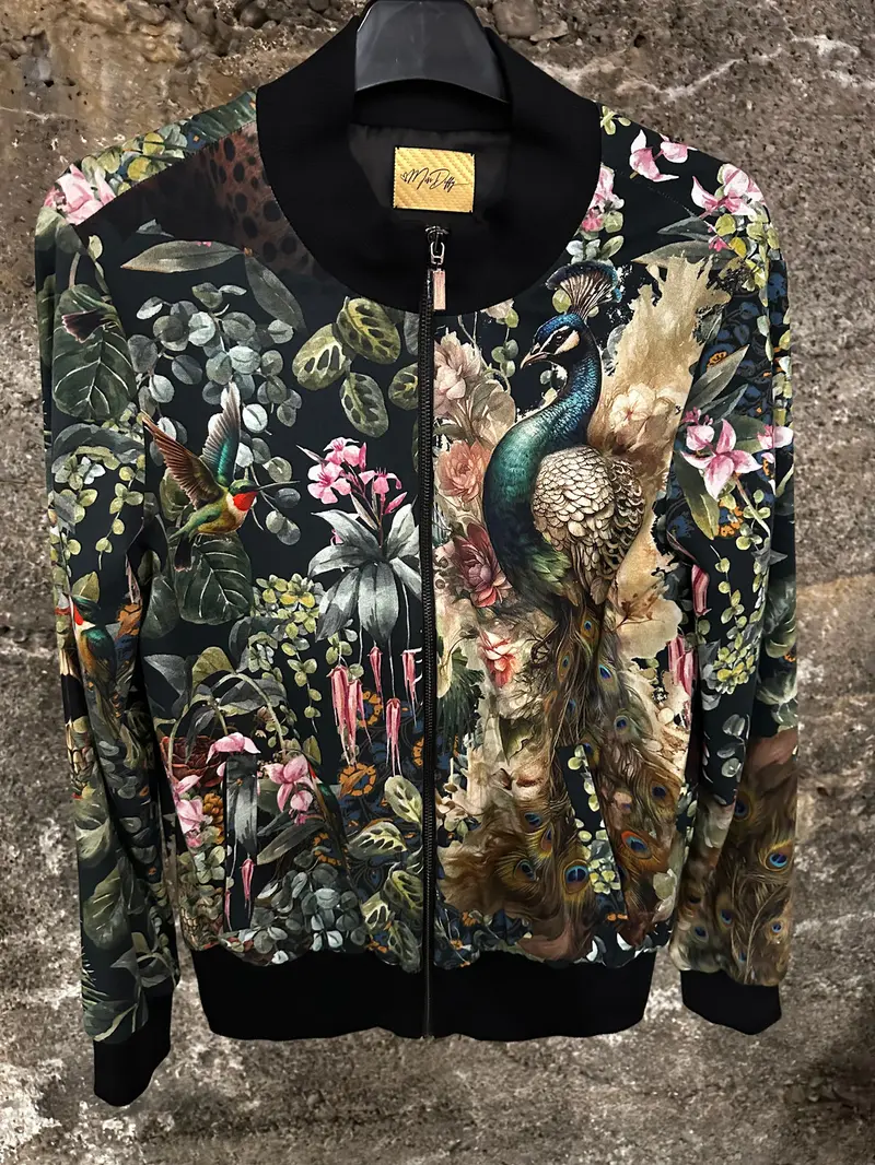 Blouson „Leopard Luxury“ grün einseitig – Foto 1