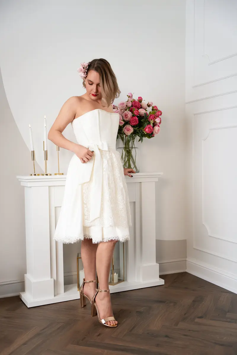 Hochzeitsrock „Jacquard ivory“ – Foto 2