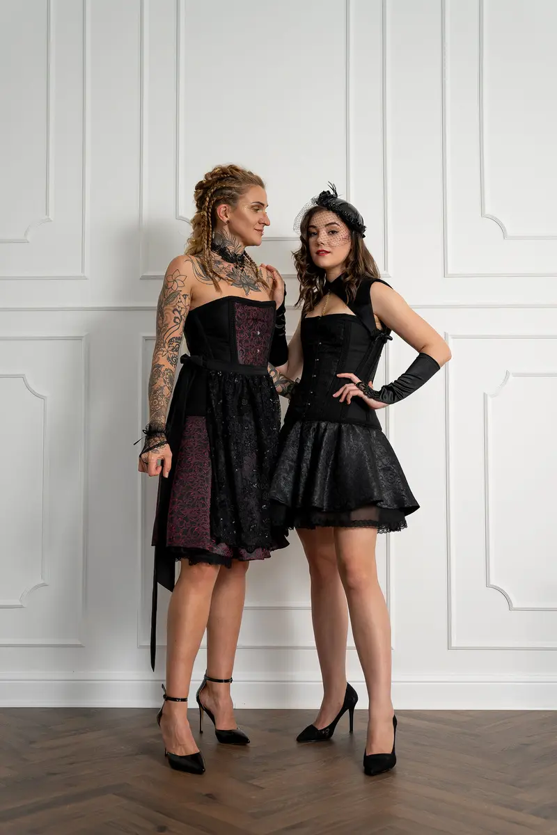 Korsett „Jacquard de Luxe“ - berry – Foto 1