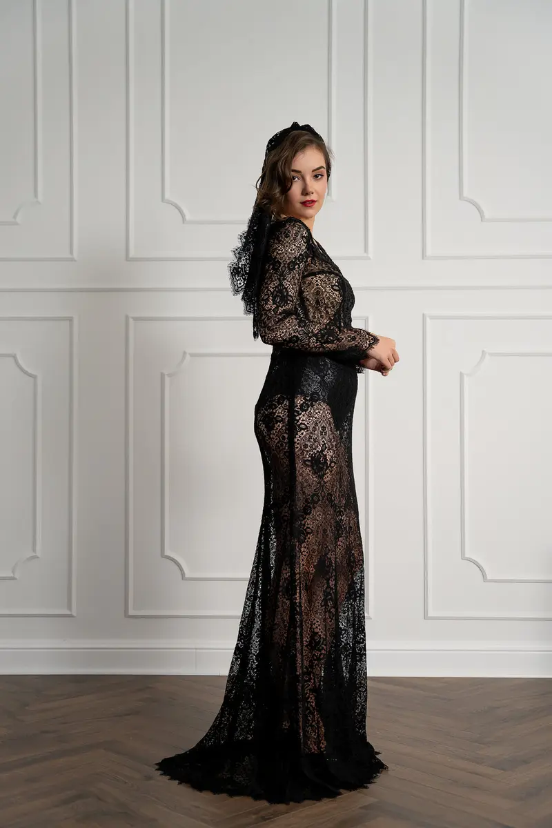 Foto 6 von 6 – Gala/Weddingdress - Lace elegant „Dark Diva“