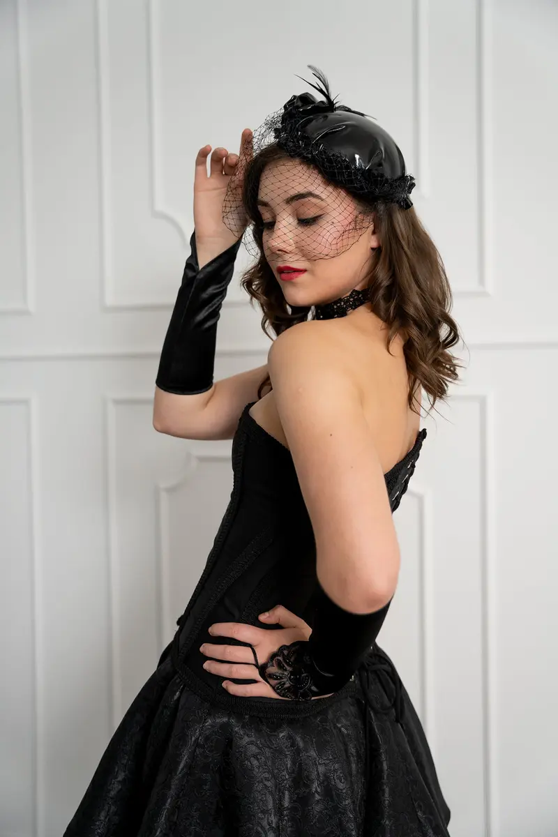 Rock kurz black „Jacquard de luxe“ – Foto 2